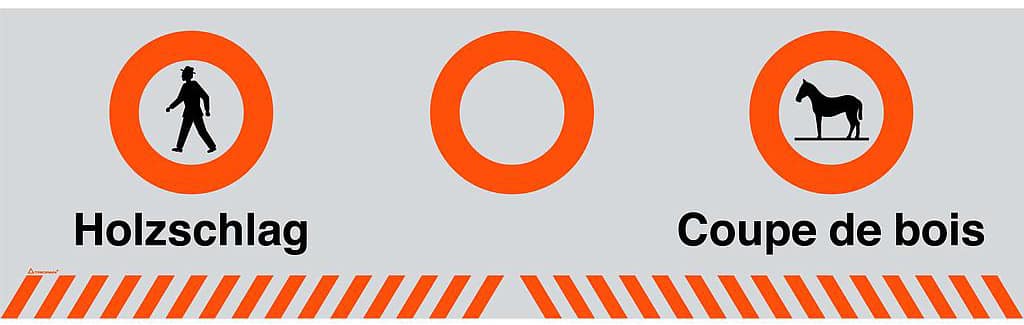 Bâche forestière de balisage - Robalex Signalisation Lausanne